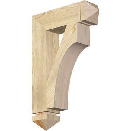 Westlake Arts & Crafts Rough Sawn Bracket, Douglas Fir, 4W X 16D X 24H